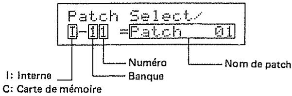 ROLAND D110 - Sélection de patch - 2