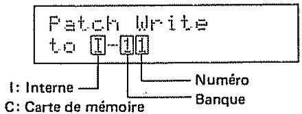 ROLAND D110 - Ecriture de patch - 2
