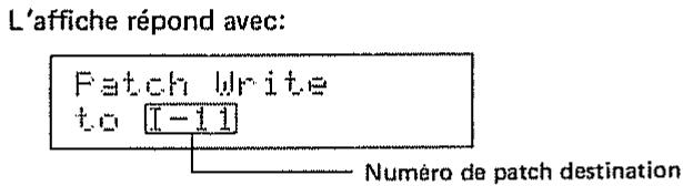 ROLAND D110 - [Procedure d'écriture de patch] - 2