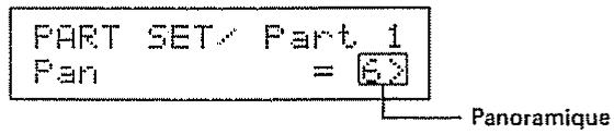 ROLAND D110 - Réglage de panoramaque - 2