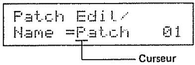 ROLAND D110 - Paramètres de patch - 1