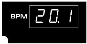 ROLAND DJ-2000 - Par les touches de réglage BPM (réglage manuel) - 2