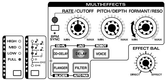 ROLAND DJ-2000 - DELAY - 1