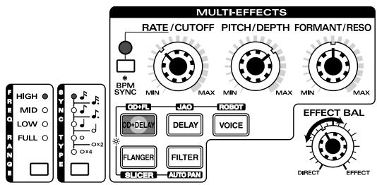 ROLAND DJ-2000 - OD+DELAY - 1