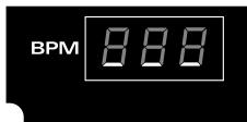 ROLAND DJ-2000 - Puis la valeur BPM apparait. - 3