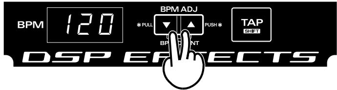 ROLAND DJ-2000 - Puis la valeur BPM apparait. - 1