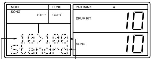 MODE SONG STEP COPY PAD BANK A DRUM KIT 10 10x100 standard SONG 10