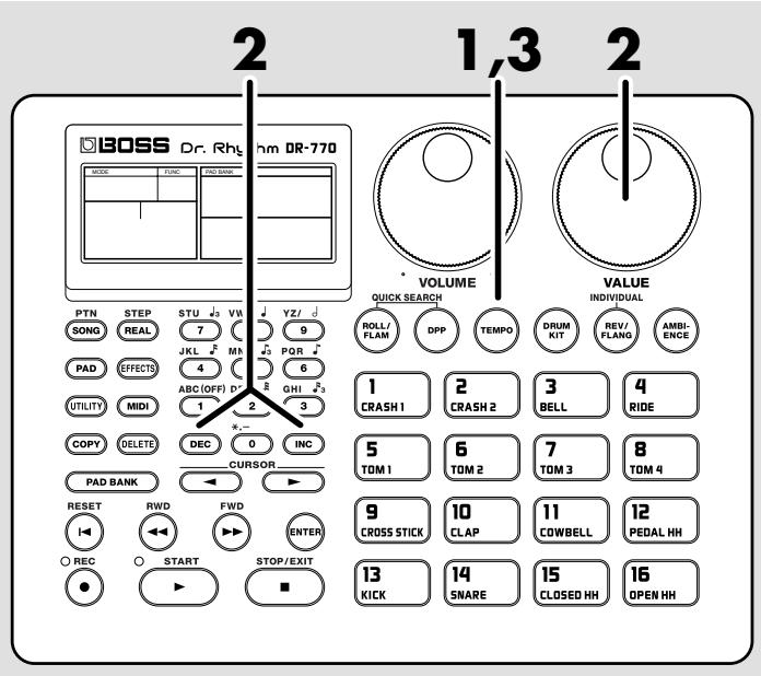 BOSS Dr. Rhg nm DR-770 PTN STEP STU VW YZ/ SONG REAL 7 9 JKL MN PQR PAD EFFECTS 4 6 UTILITY MIDI ABC(OFF) GHI COPY DELETE DEC 0 INC PAD BANK CURSOR RESET RWD FWD ENTER ○ REC ○ START STOP/EXIT 2 VOLUME QUICK SEARCH ROLL/FLAM DPP TEMPO DRUM KIT REV/FLANG AMBI-ENCE 1 CRASH 1 2 CRASH 2 3 BELL 4 RIDE 5 TOM 1 6 TOM 2 7 TOM 3 8 TOM 4 9 CROSS STICK 10 CLAP 11 COWBELL 12 PEDAL HH 13 KICK 14 SNARE 15 CLOSED HH 16 OPEN HH