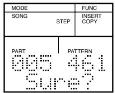 MODE SONG STEP INSERT COPY PART PATTERN 005 461 Sure?