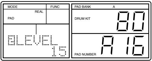 MODE REAL PAD BLEVEL 15 PAD BANK A DRUM KIT 80 PAD NUMBER 9 16