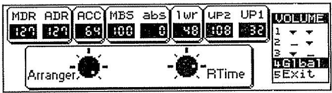 ROLAND E-96 - Contrôle du volume (assignations de curseurs) - 2
