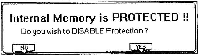 ROLAND E-96 - Memory protect (verrouillage de la mémoire) - 1