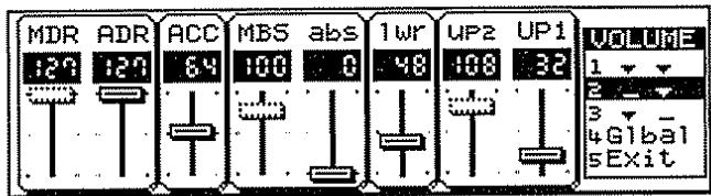 ROLAND E-96 - Curseurs groupés et curseurs de bus - 2