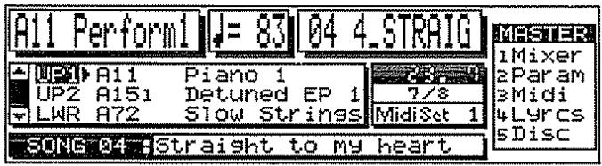 ROLAND E-96 - Page master du mode gm/gs - 1