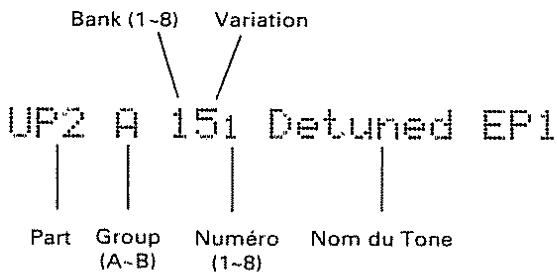 ROLAND E-96 - Fenêtre d'information sur les parts - 1