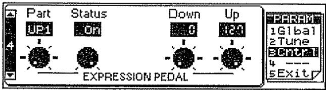 ROLAND E-96 - Expression pedal: effets de mélange ou volume - 1