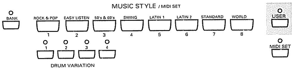 ROLAND E-96 - Sélection de user styles - 1