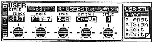 ROLAND E-96 - Sélection de la piste, du mode, du type et de la division - 1