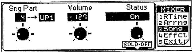 ROLAND E-96 - Volume général du morceau - 2