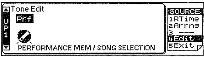 ROLAND E-96 - Tone edit (commutateur source) - 1