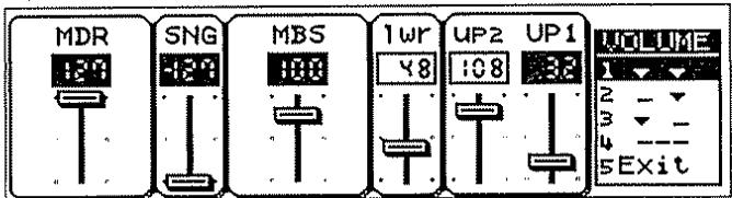 ROLAND E-96 - Contrôle du volume (assignations de curseurs) - 3