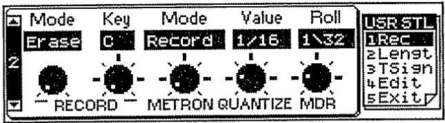ROLAND E-96 - Mode record (enregistrement) - 1