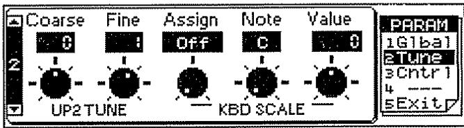 ROLAND E-96 - Transpose mode (paramètre global) - 1