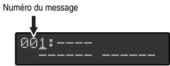 Numéro du message 001: