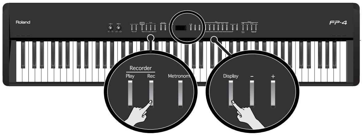ROLAND FP-4 - Effacer une exécution enregistrée - 1
