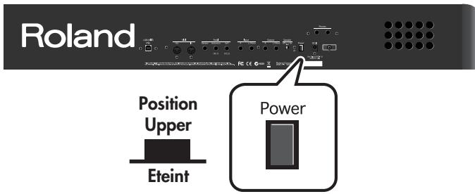 ROLAND FP-4 - Mise hors tension - 2