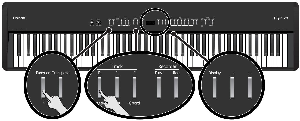ROLAND FP-4 - Supprimer un set de réglages de jeu que vous avez sauvegardé - 1