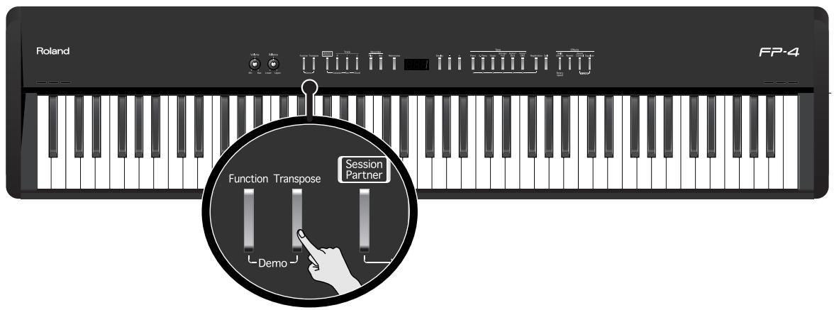 ROLAND FP-4 - Transposer le clavier (Transpose) - 1