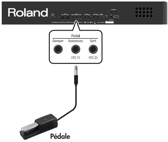 ROLAND FP-4 - Connexion des pédales - 1