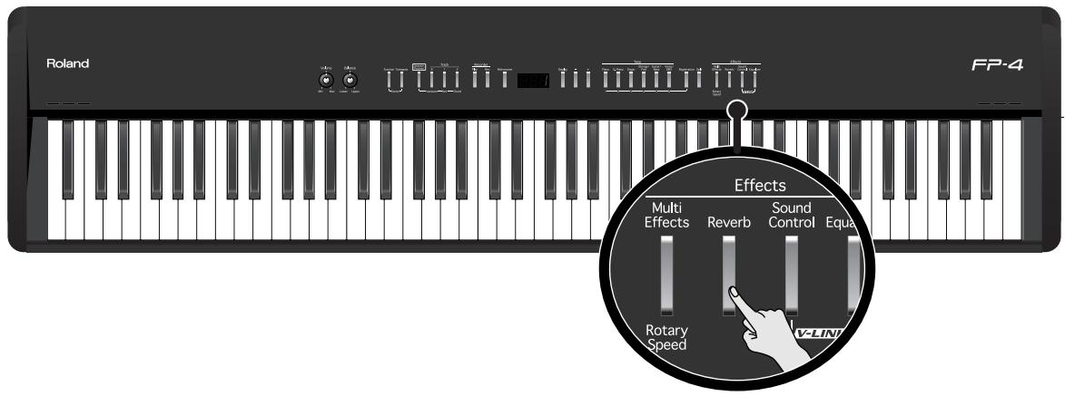 ROLAND FP-4 - Ajout de réverbération au son (effet Reverb) - 1