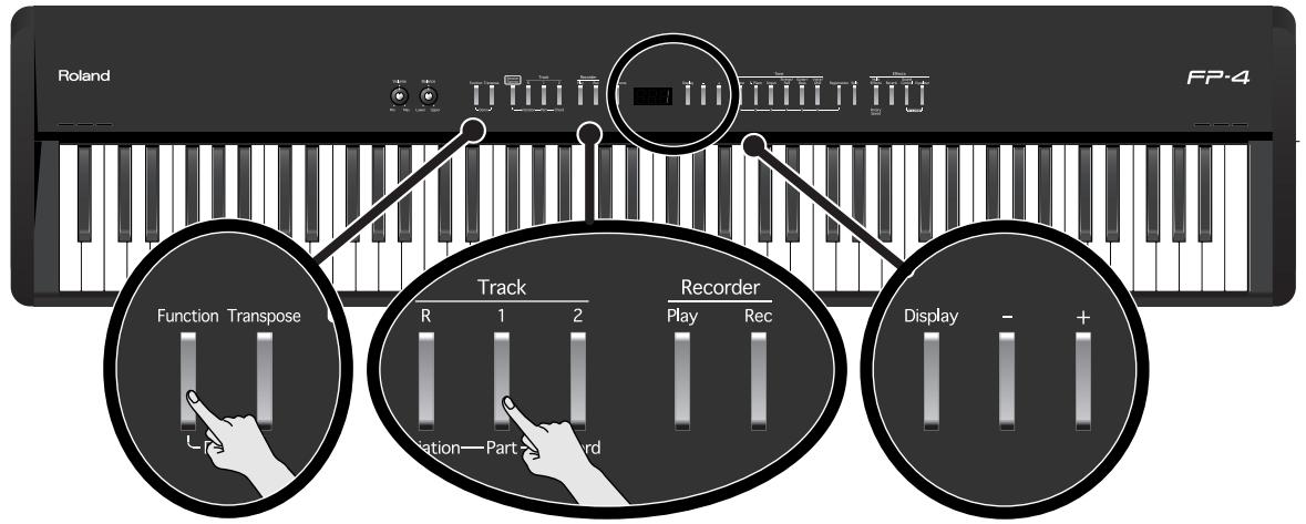 ROLAND FP-4 - Supprimer un morceau sauvegardé - 1