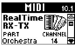 ROLAND FR-7 - Numéro des canaux MIDI (10.1 realtime rx-tx) - 1