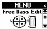 ROLAND FR-7 - Paramètres FREE BASS EDIT - 1
