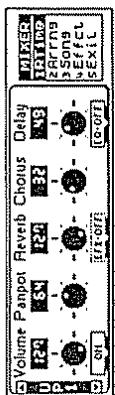 ROLAND G-1000 - Vous avez déjà choisi un autre effet insertion EFX que tous ne souhaitez pas changer. Voici les assignations usine (aux nombres de changement de programme, ce qui signifie qu'elles s'appliquent à toutes les banques CC00 et CC32 qui sont liées à ces nombres de changement de programme). - 2