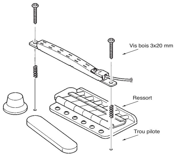 ROLAND GK-3 - Fixation du capteur par vissage - 1