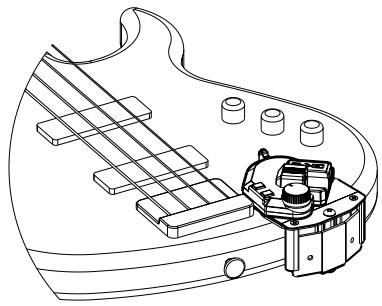 ROLAND GK-3B - Exemple 1) montage sur la table de la basse - 1