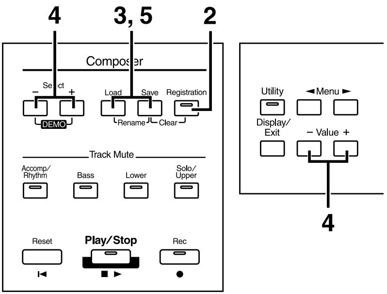 ROLAND AT15 - Donner un nom à un ensemble de mémoires - 1