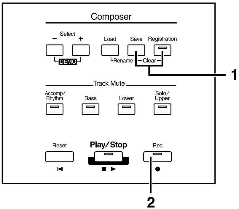 ROLAND AT15 - Effacement d'un morceau - 1