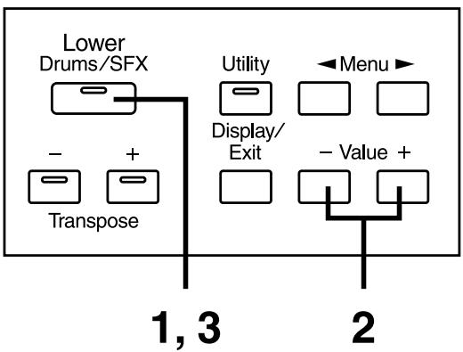 ROLAND AT15 - Sélection du kit de batterie/kit d'effets - 1