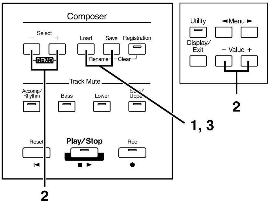 ROLAND AT15 - Modification du nom d'un morceau (Rename) - 1