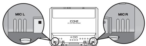 ROLAND CD-2 - Enregistrement à partir des micros incorporés - 1