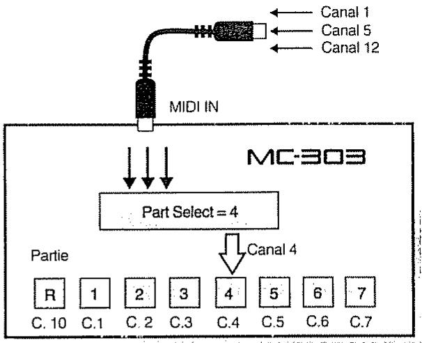 ROLAND GROOVEBOX MC-303 - Canaux MIDI - 1