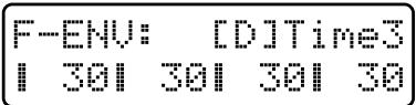 ROLAND JX-305 - Réglages de l'enveloppe de filtré - 4