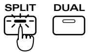 ROLAND JX-305 - Jeu de patches différents avec les mains gauche et droite (Split) - 1