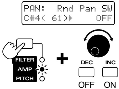 ROLAND JX-305 - Pour que le panoramaque change aléatoirement (Random Pan Switch) - 1