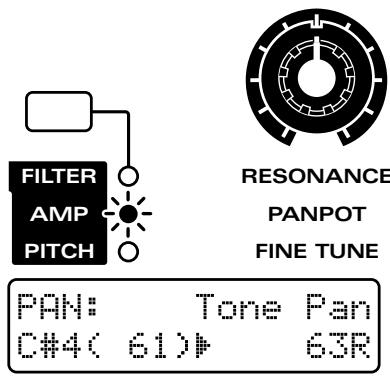 ROLAND JX-305 - Réglage du panoramaque pour chaque tone rythmique (Rhythm Tone Pan) - 1